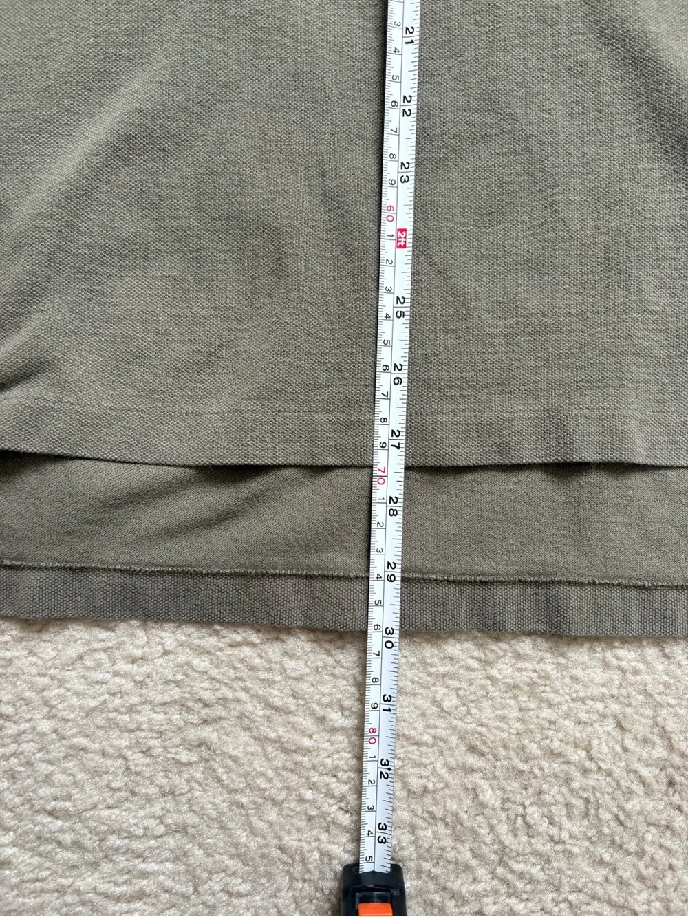 Polo Ralph Lauren olive green short sleeve polo shirt red logo sz XL preppy